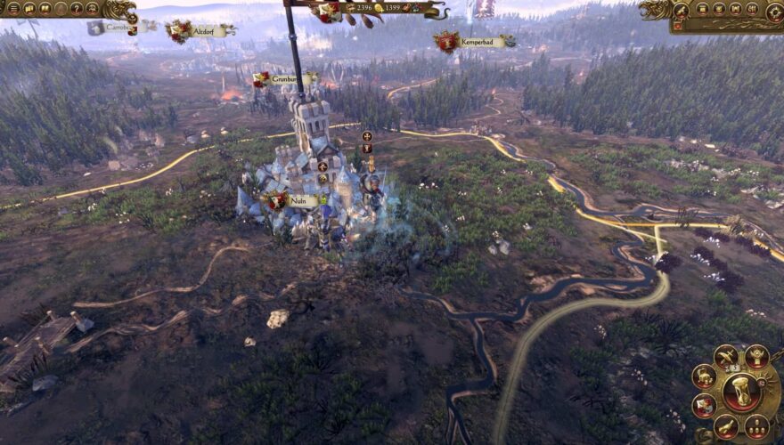 Mapa w Total War: Warhammer w rozdzielczości Full HD.
