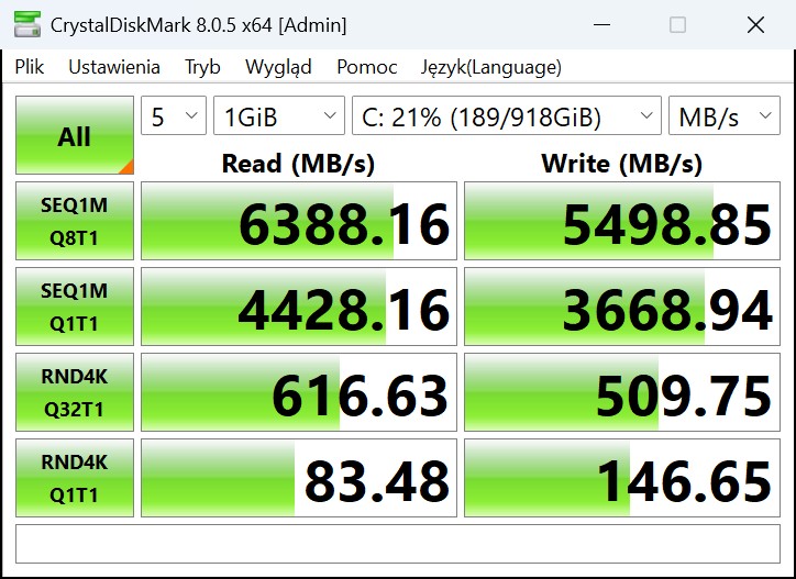 asus expertbook pm5 g2 recenzja - dysk