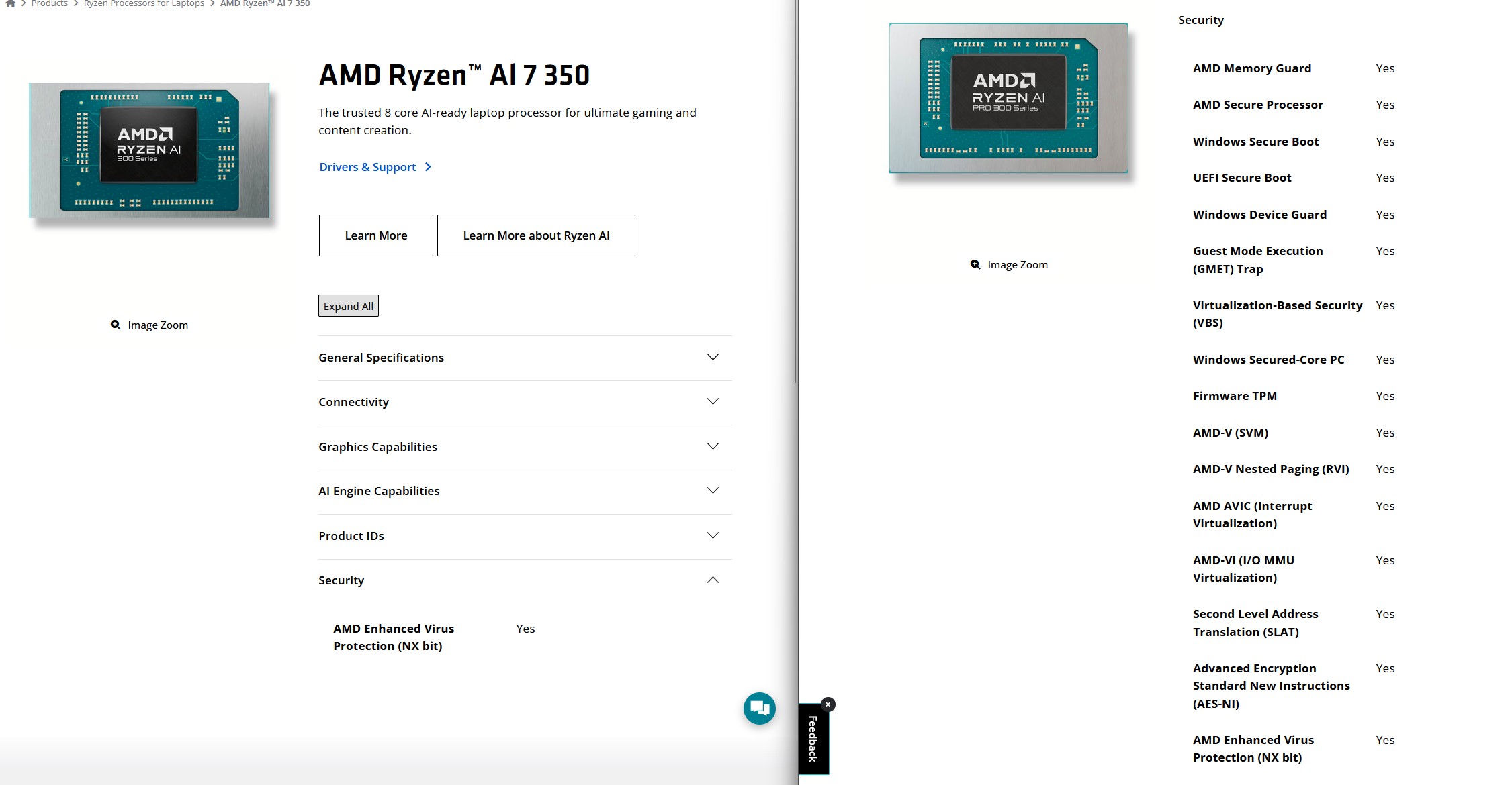 mity o laptopach biznesowych - amd ryzen ai specs