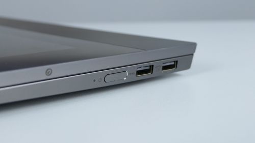 Lenovo ThinkBook Plus - przycisk zasilania z czytnikiem linii papilarnych